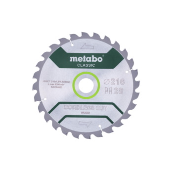 Metabo list kružne testere Classic 216x30mm/28 zuba 628284000 Metabo list kružne testere Classic 216x30mm/28 zuba 628284000